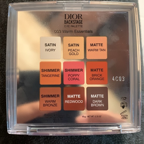 NWT- Dior BackStage- Eye Palette- Ultra Pigmented- 003 Warm Essentials - Picture 10 of 12